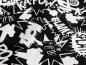 Preview: Reststück! French Terry Black & White Baam Schwarz 30 x VB